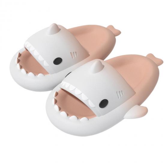 Shark Slides Novelty Anti-Slip Quick Drying Shark Sliders Super Soft Open Toe Sandals Shower Cloud Shark Slippers