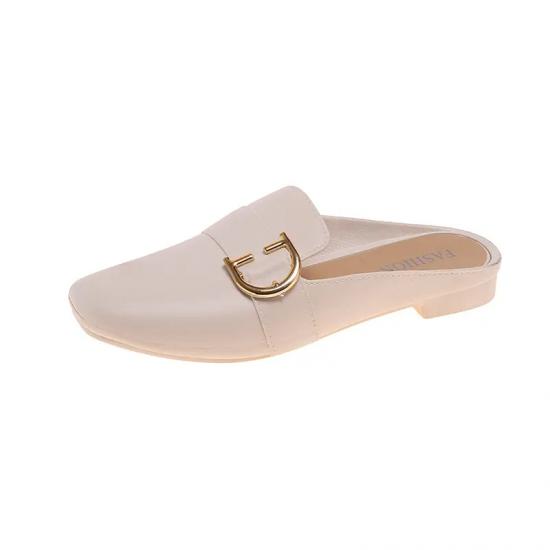 Fashion PVC Ladies slides shoes Flat Outdoor Round toe casual women sandals
