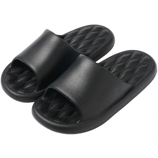 Home EVA diamond shape mid-sloe Massage Slippers Bathroom Shoes Flat outdoor Women Slides sandals Slipper