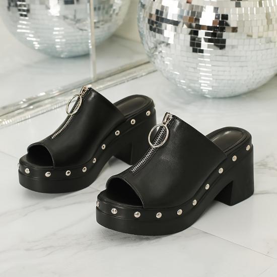 platform heel sandals