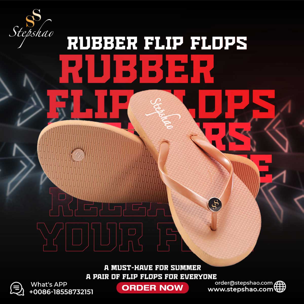 Solid Color High-Elasticity Flip-Flops