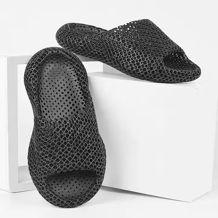 Hollow-Out 3D-Printed Thick-Soled Soft-Soled Slippers
